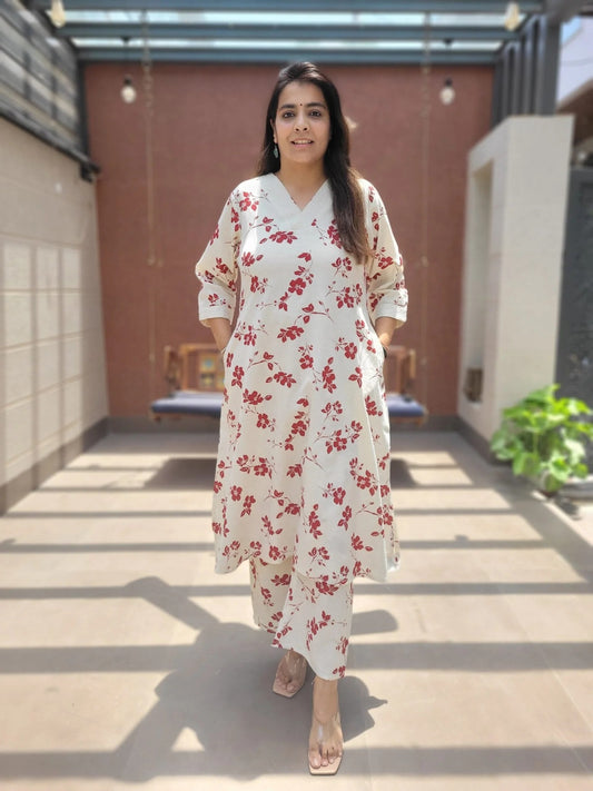 FABRIC - COTTON FLEX, ANCHORING WORK, DOUBLE SIDE POCKETS, A LINE SIZE- S TO XXL