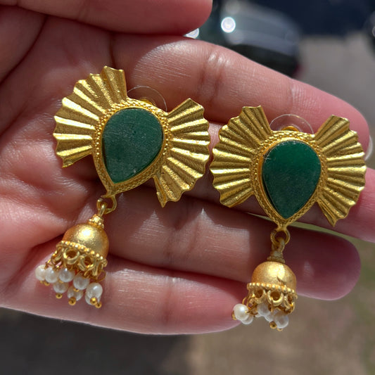 Gold plated lightweight Hand made brass jewellery.