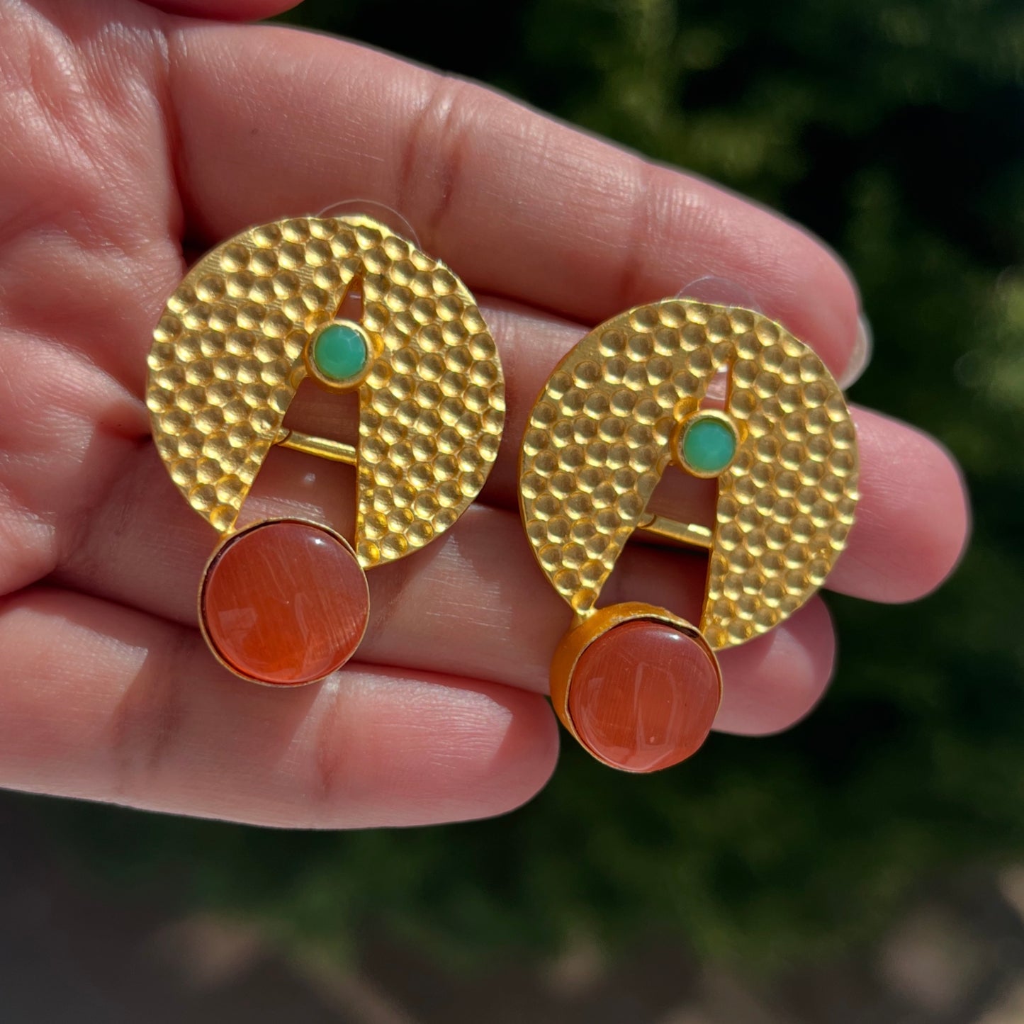 Gold plated Handmade brass jewellery