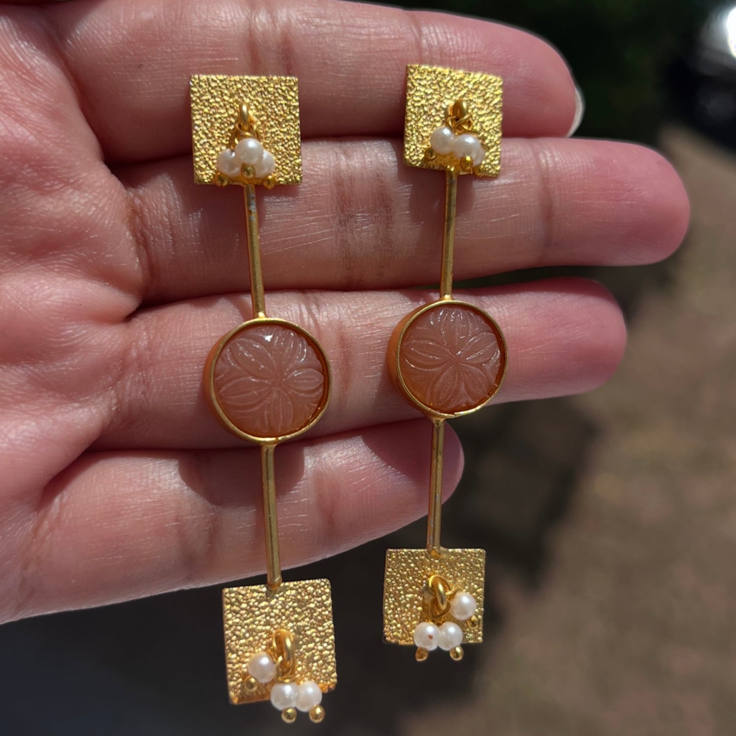 gold plated Handmade brass jewellery